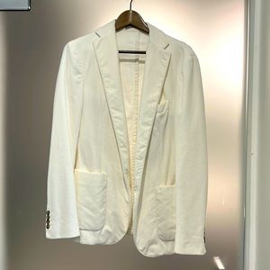 White Blazer from Eleventy brand. Made in Italy. New. Never used. Off White.